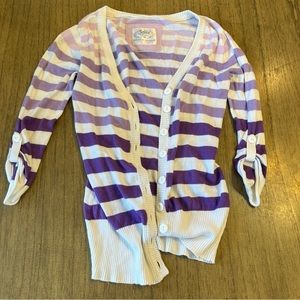 cute striped cardigan
brand justice
size youth 10
good condition
